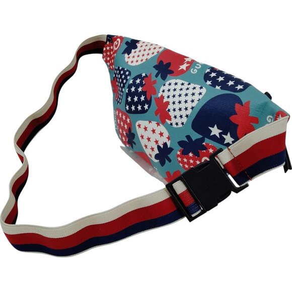 316510BH (X6) Gucci Waist Bag Blue PVC - Picture 3 of 9